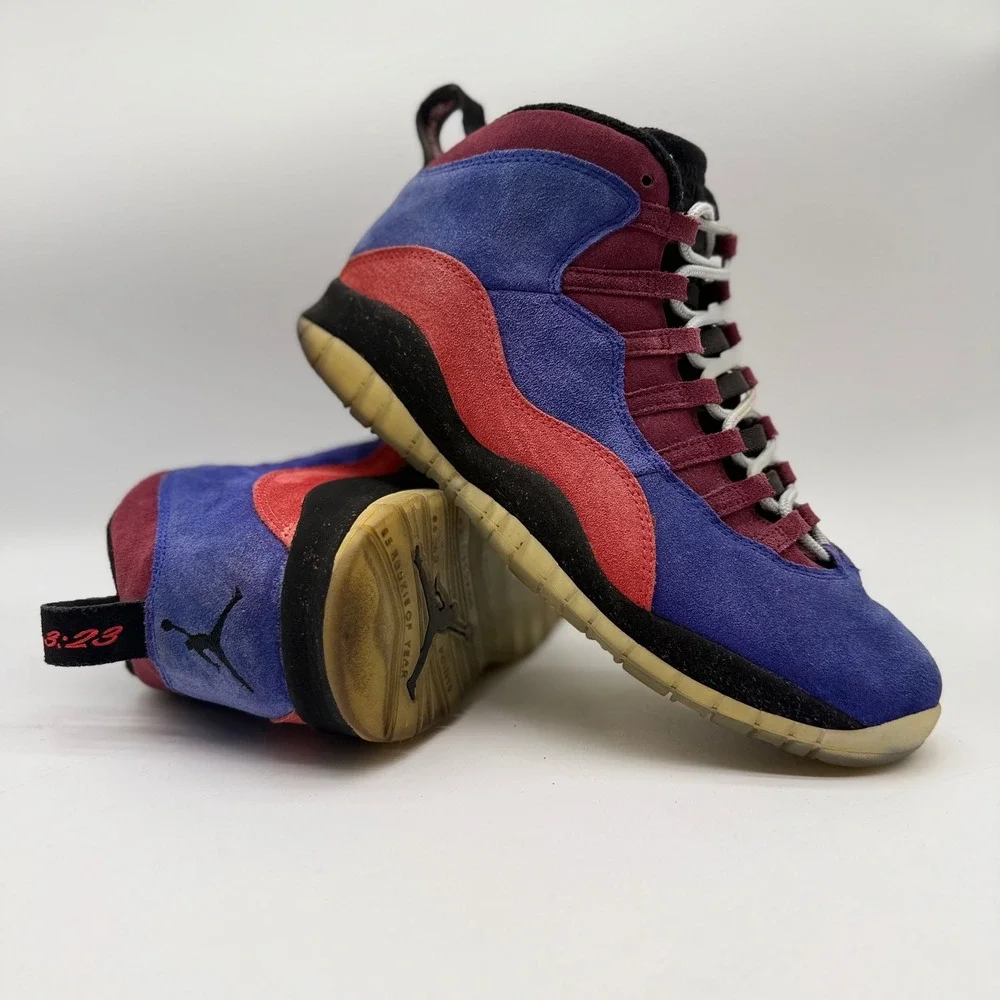 Air Jordan 10 Mens 12 Retro Maya Moore Court Purple Red Suede CD9705-406